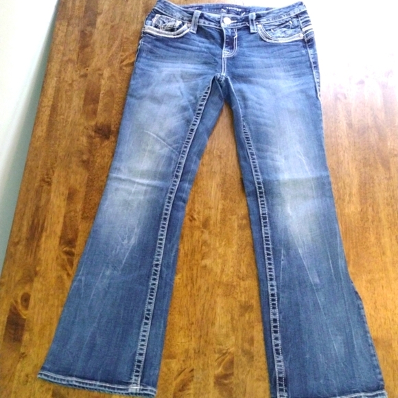 Vigoss The Chelsea Boot Medium Wash Jeans 5/6 33 Length - Picture 1 of 7